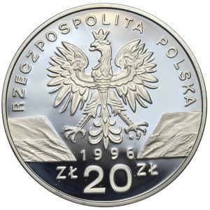 Third Republic, 20 zloty 1996, Hedgehog