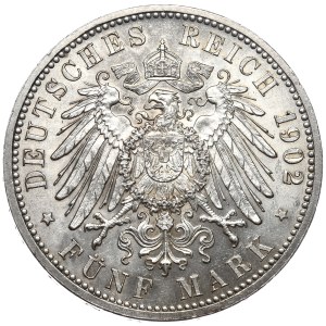 Germany, Baden, 5 marks 1902