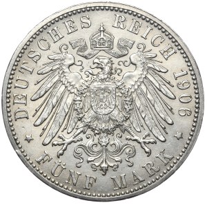 Germany, Baden, 5 marks 1906, Golden Wedding of the princely couple
