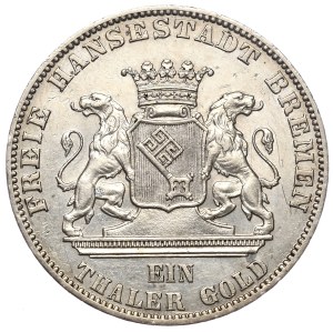 Germany, Bremen, Thaler 1865, on the occasion of the 2nd All-German Shooting Competition