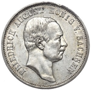 Germany, Saxony, 3 marks 1909, E Muldenhütten