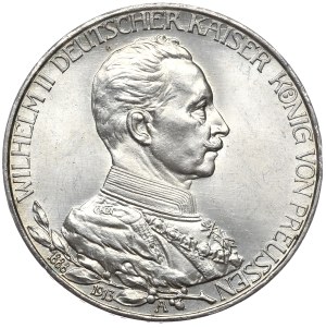 Germany, Prussia, 3 marks 1913 A, Berlin, 25 years of Wilhelm II's reign