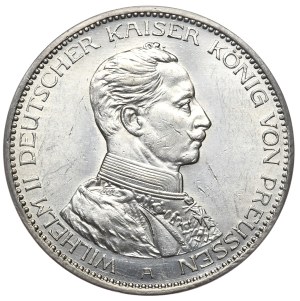Germany, Prussia, 3 marks 1913 A, Berlin, 25 years of Wilhelm II's reign
