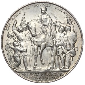 Germany, Prussia, 2 marks 1913, 100th anniversary of the victory at Leipzig