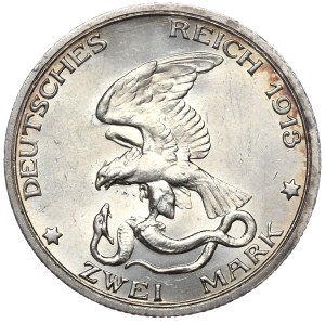 Germany, Prussia, 2 marks 1913, 100th anniversary of the victory at Leipzig