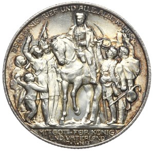 Germany, Prussia, 2 marks 1913, 100th anniversary of the victory at Leipzig