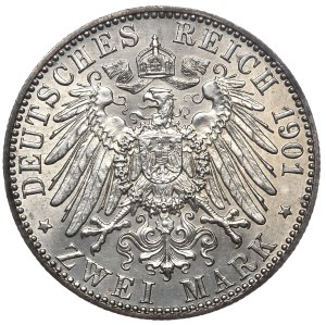 Germany, Prussia, 2 marks 1901 A, Berlin, 300 years of the Kingdom of Prussia