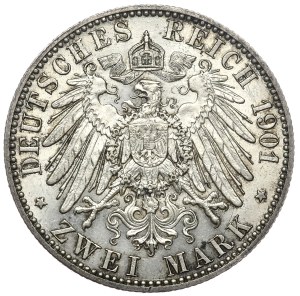 Germany, Prussia, 2 marks 1901 A, Berlin, 300 years of the Kingdom of Prussia