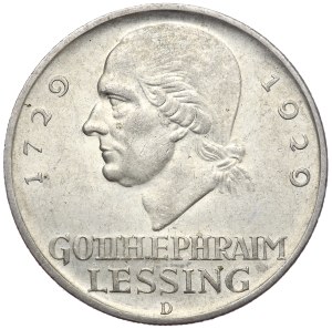 Germany, Weimar Republic, 5 marks 1929 D, Munich, G. Lessing