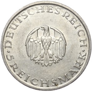 Niemcy, Republika Weimarska, 5 marek 1929 D, Monachium, G. Lessing