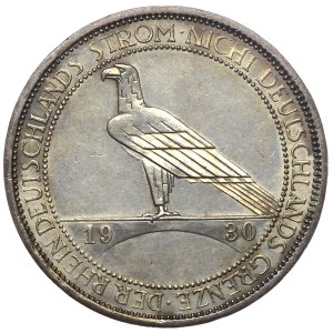 Germany, Weimar Republic, 3 Marks 1930 A, Berlin - Reclaiming the Rhineland