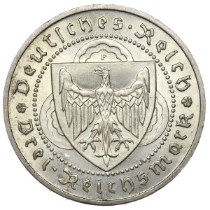 Niemcy, Republika Weimarska, 3 marki 1930 F, Stuttgart, Vogelweide