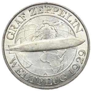 Germany, Weimar Republic, 3 marks 1930 A, Berlin, Graf Zeppelin