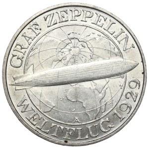 Germany, Weimar Republic, 3 marks 1930 A, Berlin, Graf Zeppelin