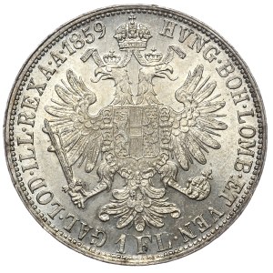 Austria, Franciszek Józef I, 1 floren 1859 A, Wiedeń