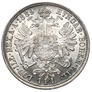 Austro-Węgry, Franciszek Józef, 1 floren 1889, Wiedeń