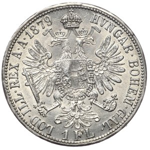 Austro-Węgry, Franciszek Józef, 1 floren 1879, Wiedeń