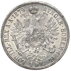 Austria-Hungary, Franz Joseph, 1 florin 1879, Vienna