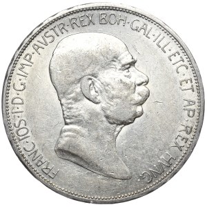 Austria-Hungary, Franz Joseph I, 5 crowns 1908, Vienna