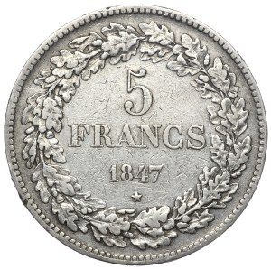 Belgium, 5 Francs, 1848.