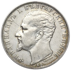 Bulgaria, 5 leva 1894 KB, Kremnica