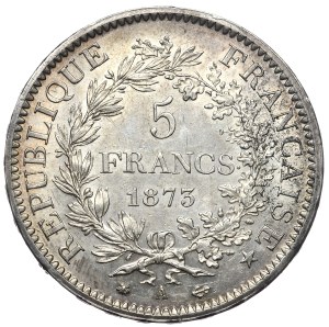 France, 5 francs, 1873, Hercules
