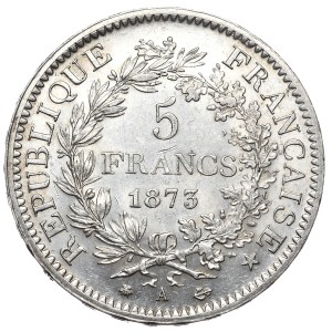 Francja, 5 Franków, 1873r., Herkules, A