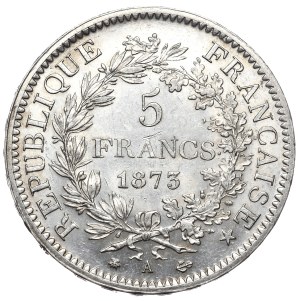 France, 5 Francs, 1873, Hercules, A