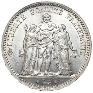 Francja, 5 Franków, 1873r., Herkules, A