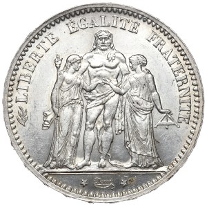 France, 5 Francs, 1873, Hercules, A