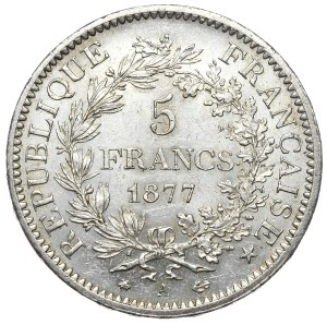 France, 5 Francs, 1877, Hercules, A