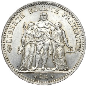 France, 5 Francs, 1877, Hercules, A
