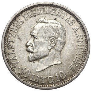 Litwa, 10 litu 1938, prezydent Smetona
