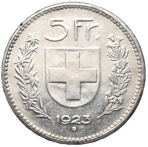 Switzerland, 5 Francs, 1923 B, Bern
