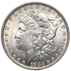 U.S., 1883 Morgan dollar, New Orleans, thicker date numerals