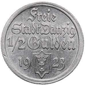 Wolne Miasto Gdańsk, 1/2 guldena 1923