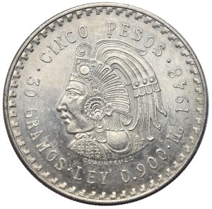 Mexico, 5 pesos, 1948.