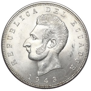 Ekwador, 5 Sucres, 1943r.