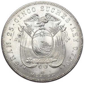 Ekwador, 5 Sucres, 1943r.