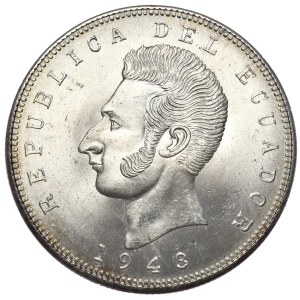 Ekwador, 5 Sucres, 1943r.