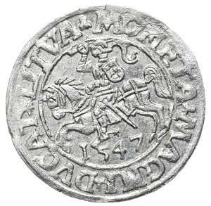 Sigismund II Augustus, Half-penny 1547, Vilnius - LI/LITVA