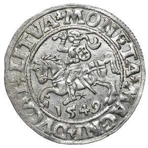Zygmunt II August, Półgrosz 1549, Wilno - LI/LITVA