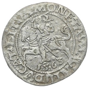 Sigismund II Augustus, Half-penny 1563, Vilnius - L/LITV, large Pogo, A without crossbar in AVG