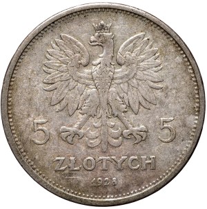 II Rzeczpospolita, Nike, 5 gold 1928 Nike, Warsaw