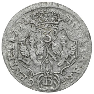 Prusy, Fryderyk II, Trojak (3 krajcary) 1753 B, Wrocław