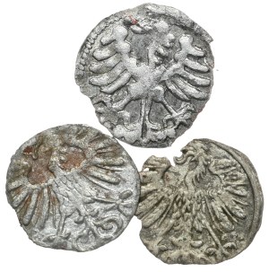 Set of 3 Lithuanian denarii of Alexander and Sigismund Augustus