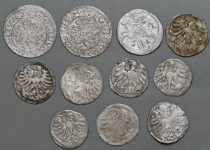 Set of 11 coins - shekels, two-dollars and denarii