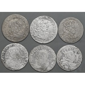A set of 6 sixes of Frederick William and Frederick II.