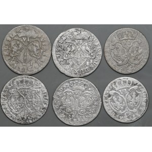 A set of 6 sixes of Frederick William and Frederick II.