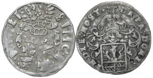 Germany, Lippe, Penny 1612 and Hildesheim, Penny 1701.